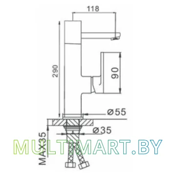 Смеситель Ekko E1083-22 картинка 7